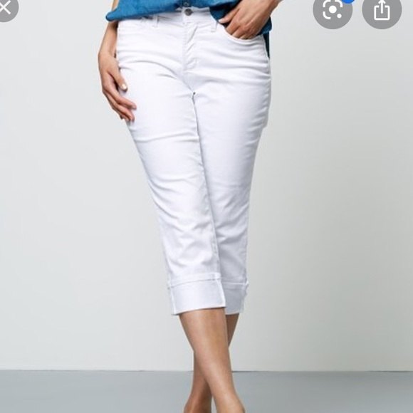 NYDJ White Dayla Capri Pants From Not Your Daughter’s Jeans 10P - Picture 6 of 8